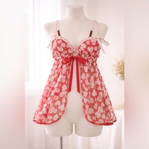 Y2K VINTAGE SEXY LITTLE THINGS VICTORIAS
SECRET BABYDOLL SIZE 34 B